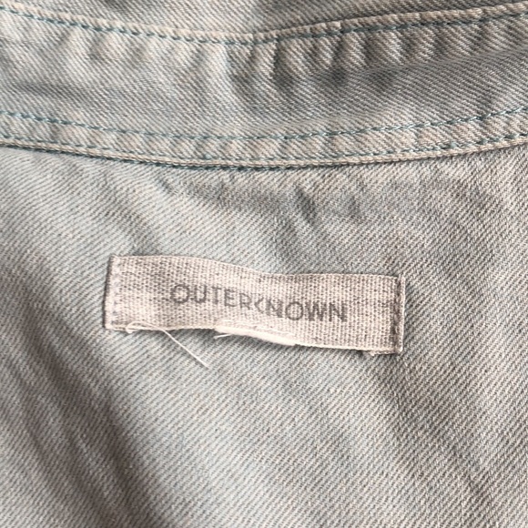 Adorable, OUTERKNOWN BRAND  linen and cotton romper. Super cute! Size small. - Picture 4 of 6